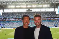 De enemigos en Francia 98 a un abrazo en Miami: el histórico reencuentro entre el Cholo Simeone y David Beckham