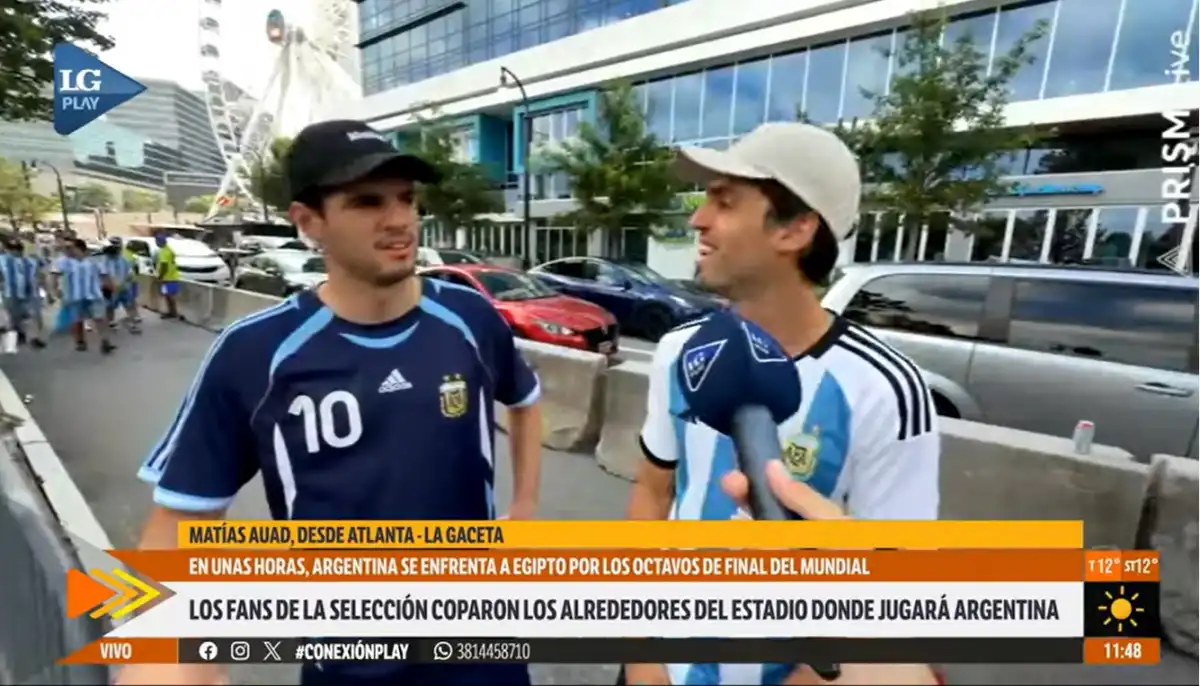 LA GACETA, en Atlanta: Los yankees que no están acostumbrados al fútbol se fanatizaron