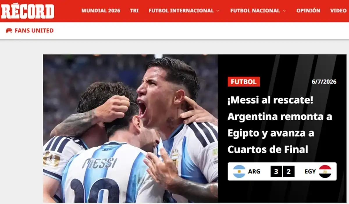 Lágrimas, Dios y Faraónico: los diarios del mundo hablan de Messi y del agónico pase argentino a cuartos de final