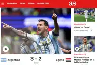 Lágrimas, Dios y Faraónico: los diarios del mundo hablan de Messi y del agónico pase argentino a cuartos de final