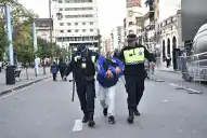 Plaza Independencia: cinco aprehendidos y dos policías heridos tras los festejos por el triunfo de la selección argentina