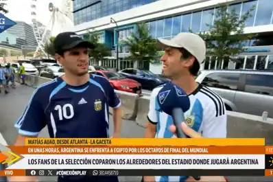 LA GACETA, en Atlanta: Los yankees que no están acostumbrados al fútbol se fanatizaron