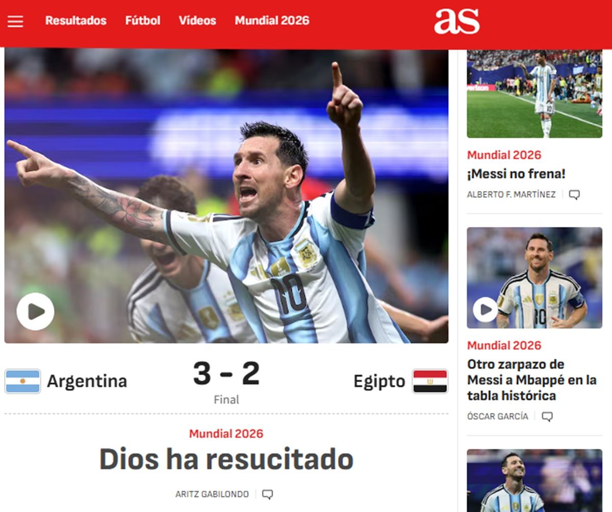 Lágrimas, Dios y Faraónico: los diarios del mundo hablan de Messi y del agónico pase argentino a cuartos de final
