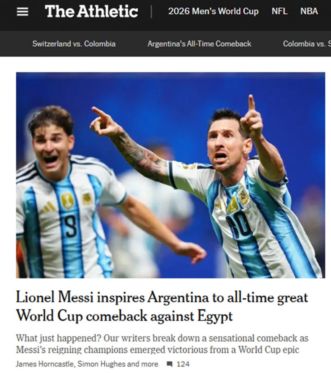 Lágrimas, Dios y Faraónico: los diarios del mundo hablan de Messi y del agónico pase argentino a cuartos de final