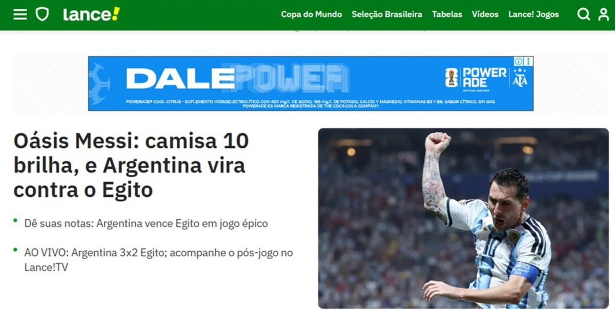 Lágrimas, Dios y Faraónico: los diarios del mundo hablan de Messi y del agónico pase argentino a cuartos de final