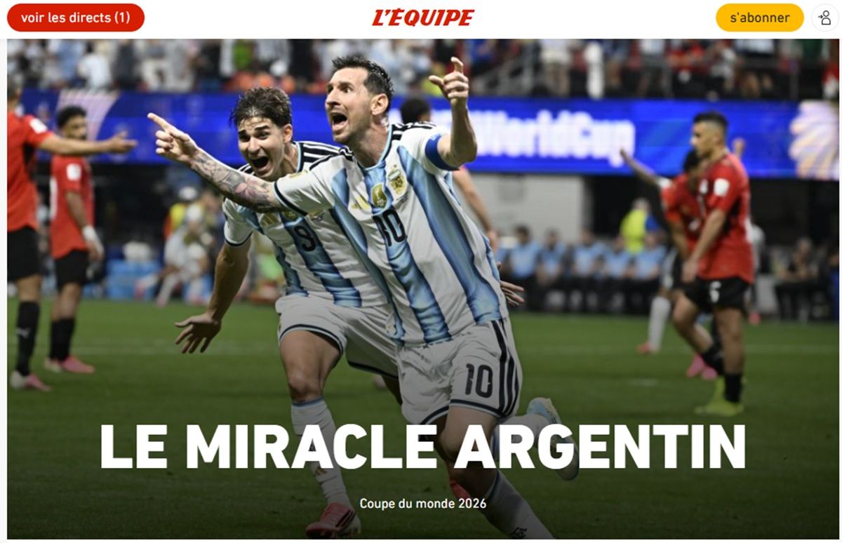Lágrimas, Dios y Faraónico: los diarios del mundo hablan de Messi y del agónico pase argentino a cuartos de final