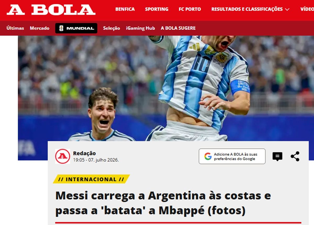 Lágrimas, Dios y Faraónico: los diarios del mundo hablan de Messi y del agónico pase argentino a cuartos de final