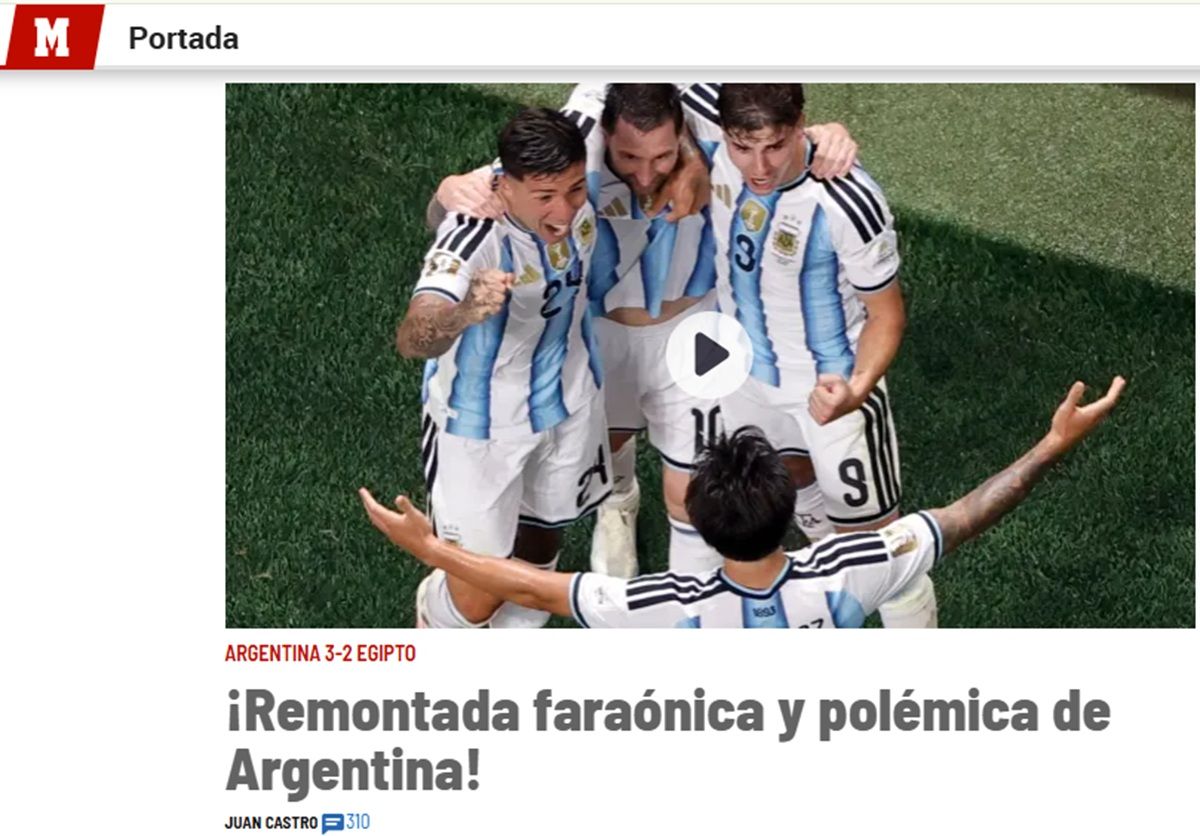 Lágrimas, Dios y Faraónico: los diarios del mundo hablan de Messi y del agónico pase argentino a cuartos de final