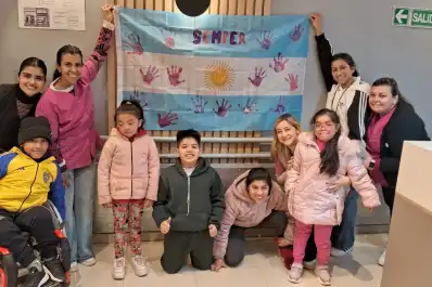 La bandera que nació en un centro de rehabilitación y llegó al Mundial