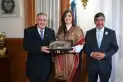Antes de los actos por el 9 de Julio, Jaldo recibió a Victoria Villarruel en Casa de Gobierno