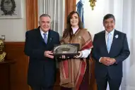 Antes de los actos por el 9 de Julio, Jaldo recibió a Victoria Villarruel en Casa de Gobierno