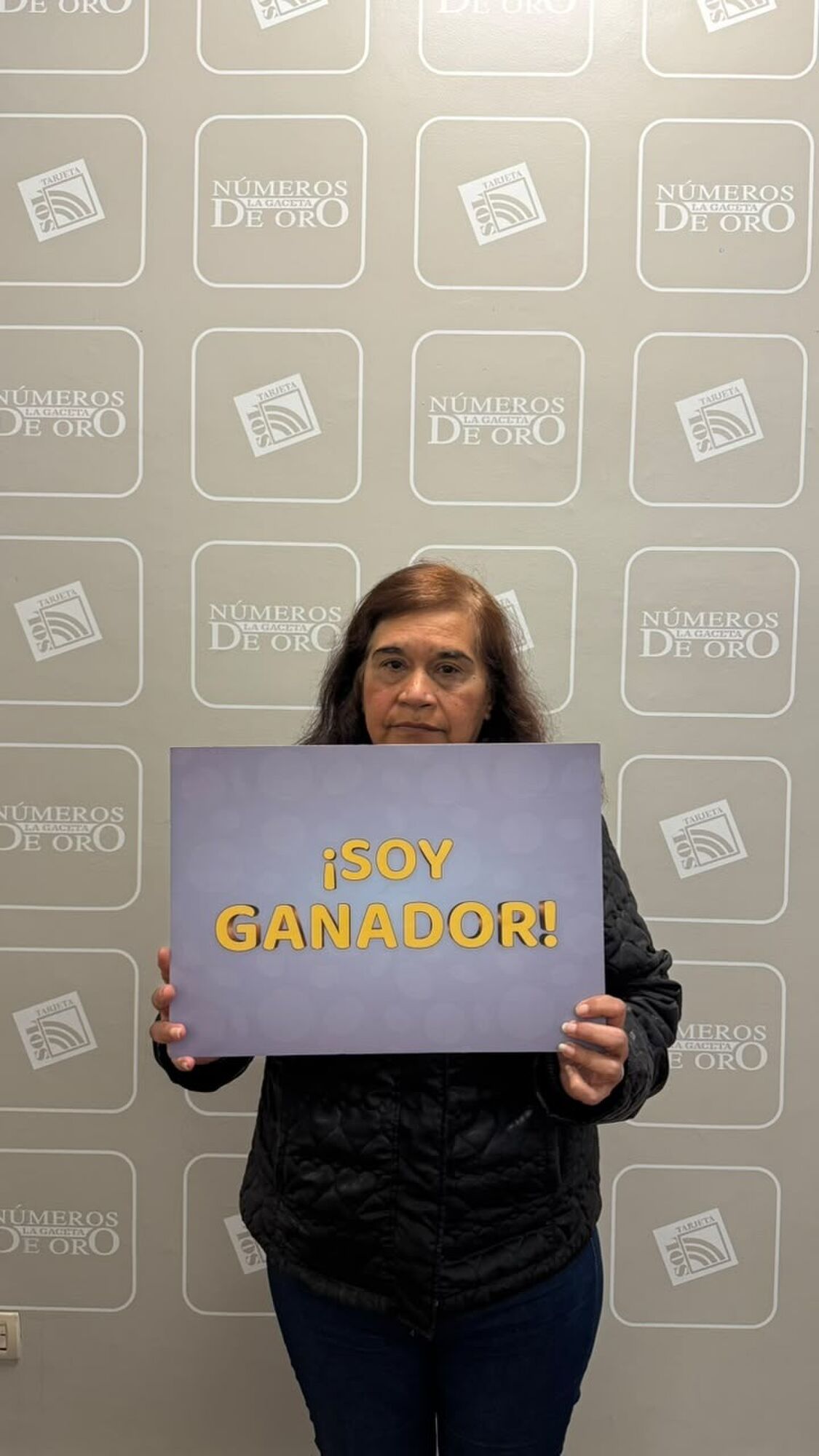 UN GUIÑO. Norma cree que su papá le trajo suerte para que pueda ganar.