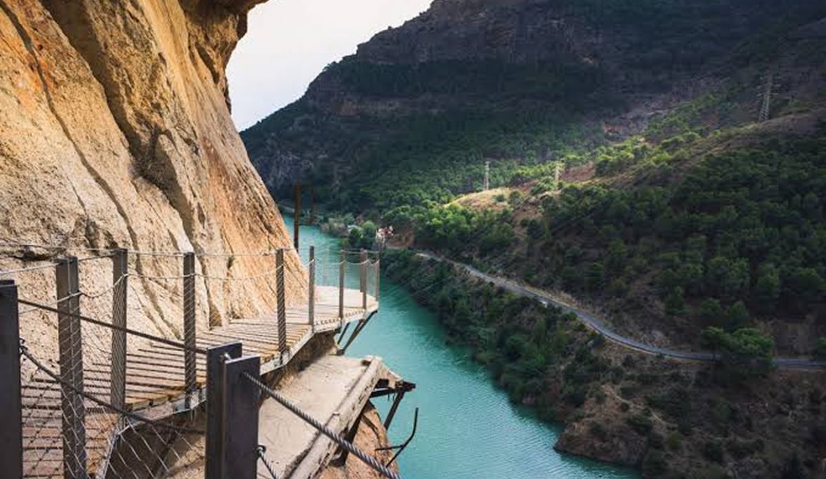 Las vistas en la ruta renovada de Caminito del Rey. 