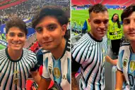 Viajó al Mundial sin entrada, terminó en un palco VIP y se sacó fotos con casi toda la Selección argentina