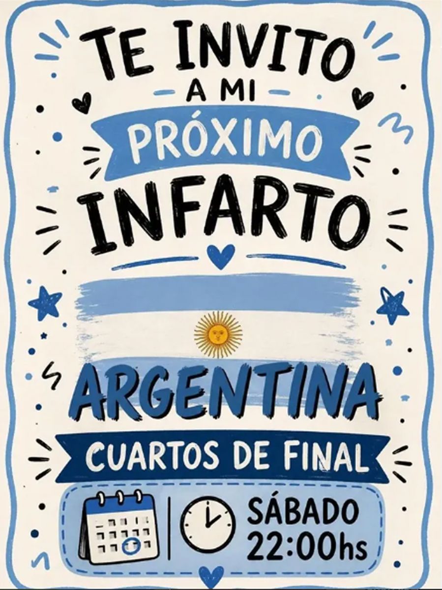 INVITACIÓN. @nosriver creó una imagen que representa a la mayoría de argentinos en estas instancias.