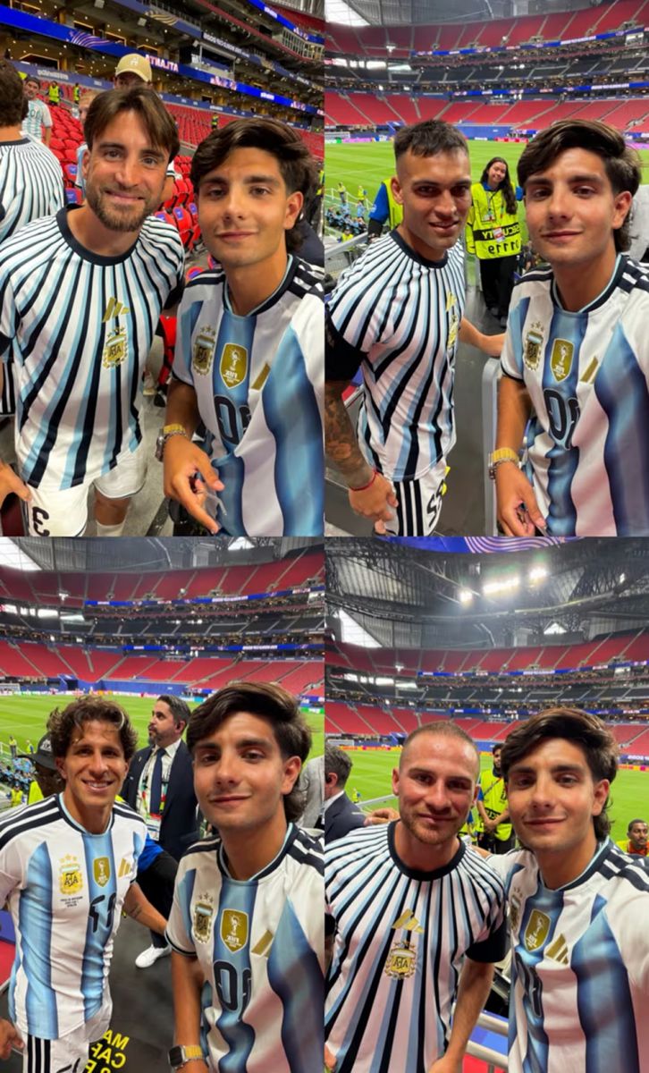 Viajó al Mundial sin entrada, terminó en un palco VIP y se sacó fotos con casi toda la Selección argentina