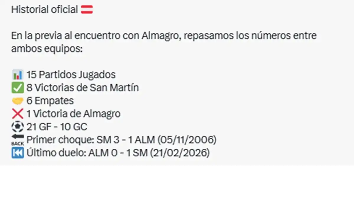 El historial