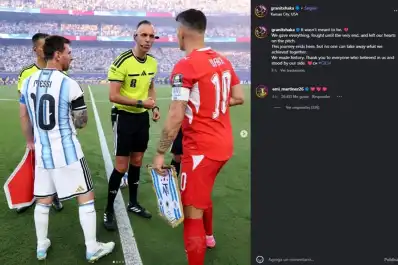 Dibu Martínez tuvo un gesto con Granit Xhaka tras la eliminación de Suiza en el Mundial 2026
