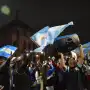 Con bombos y parlantes, Tucumán festejó toda la madrugada el pase de Argentina a semifinales