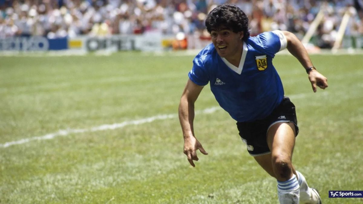 DIEGO MARADONA, EN 1986.
