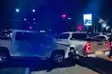 Un fuerte choque se registró en la avenida Perón en medio de los festejos por el triunfo de la Selección