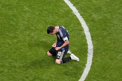 La emotiva reacción de Lionel Messi tras clasificar a la final del Mundial 2026: de rodillas y mirando al cielo