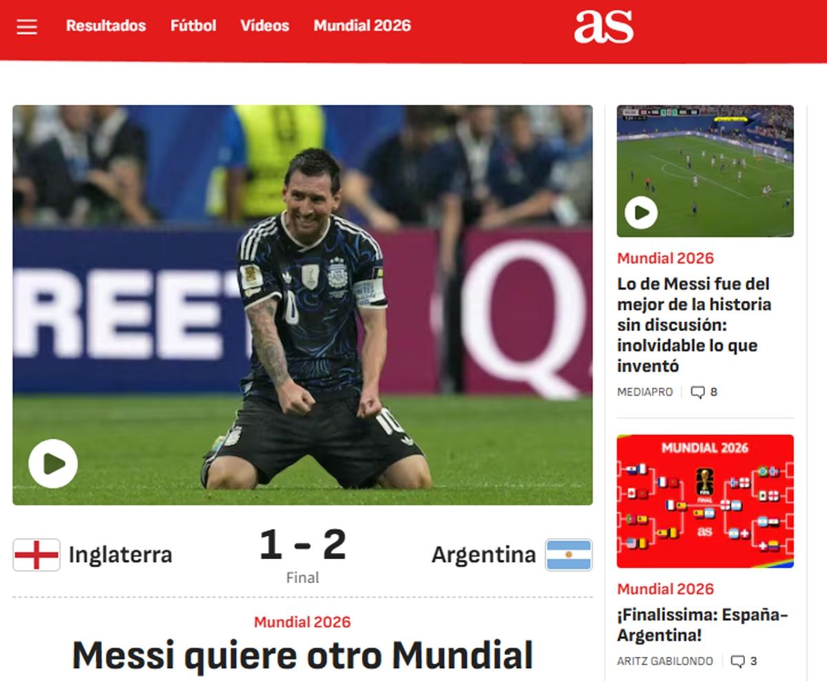 “¡Épico!” e “¡Inmortal!”: los diarios de todo el planeta se rindieron a los pies de Messi y la Selección