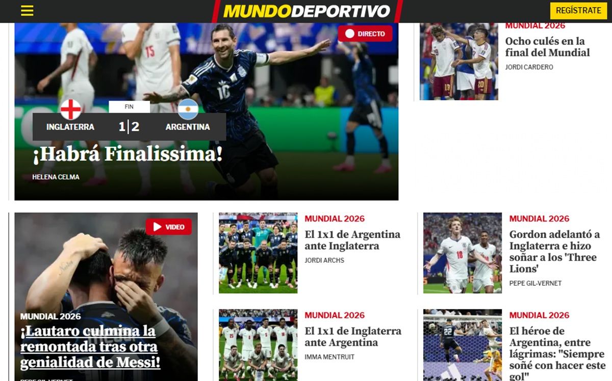 “¡Épico!” e “¡Inmortal!”: los diarios de todo el planeta se rindieron a los pies de Messi y la Selección