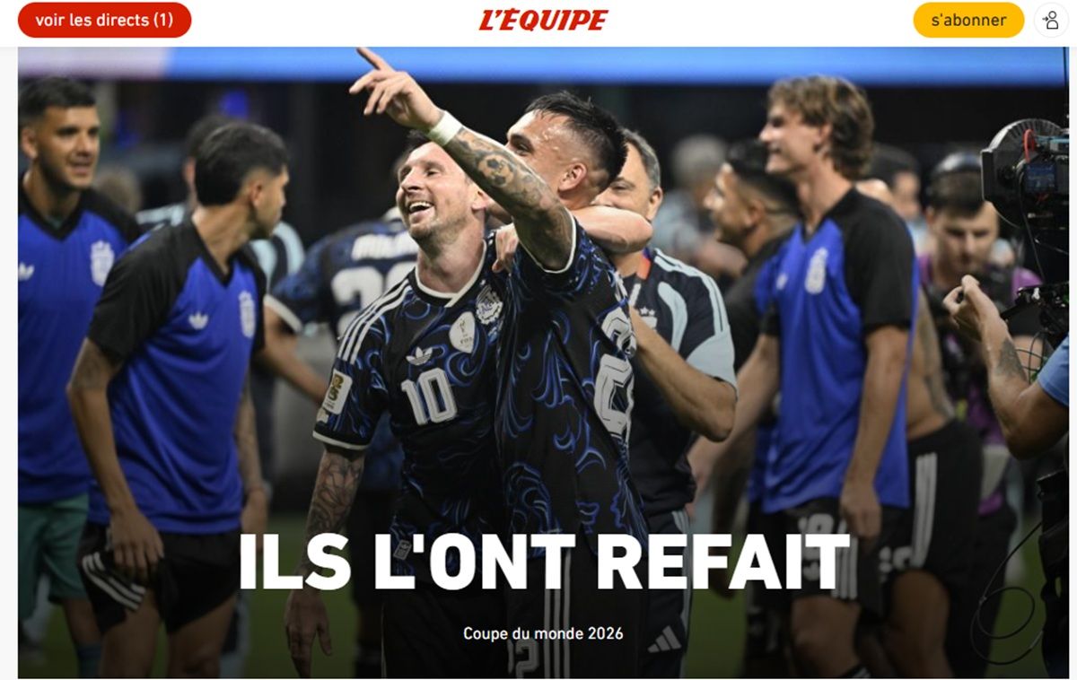 “¡Épico!” e “¡Inmortal!”: los diarios de todo el planeta se rindieron a los pies de Messi y la Selección