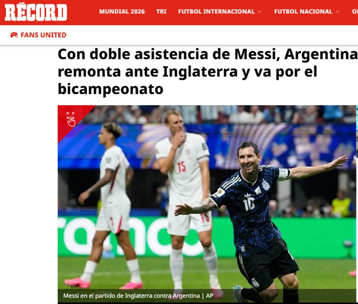 “¡Épico!” e “¡Inmortal!”: los diarios de todo el planeta se rindieron a los pies de Messi y la Selección