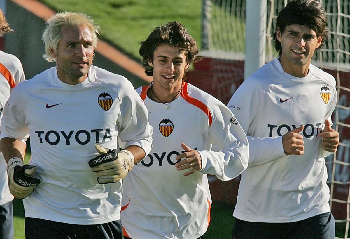 Aimar y Ayala jugaron en la mejor etapa del Valencia.