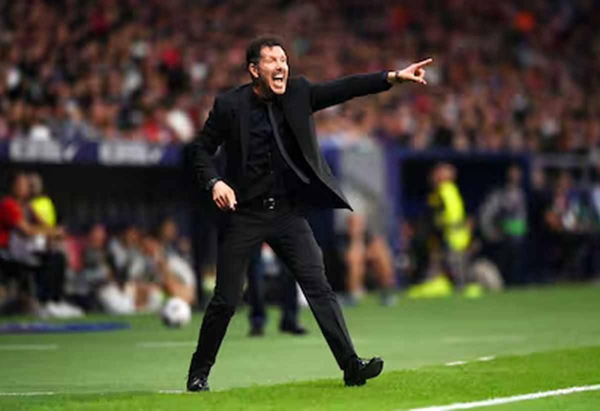 Simeone es el técnico del Atlético de Madrid.