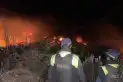 Alerta en los Valles: bomberos y policías combatieron un voraz incendio en Amaicha