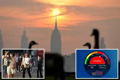 Video: a 48 horas de la final del Mundial entre Argentina y España, la mala calidad del aire en Nueva York enciende las alarmas