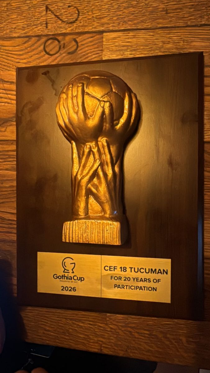 Un premio a 20 años de historia: CEF 18 fue reconocido en la Gothia Cup