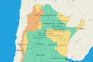 Alerta amarilla y naranja: las 15 provincias que tendrán viento Zonda y tormentas