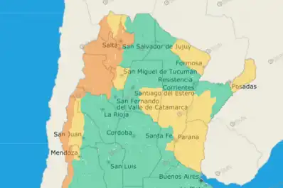 Alerta amarilla y naranja: las 15 provincias que tendrán viento Zonda y tormentas