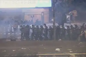 Argentina perdió la final del Mundial y la noche terminó con incidentes en el Obelisco