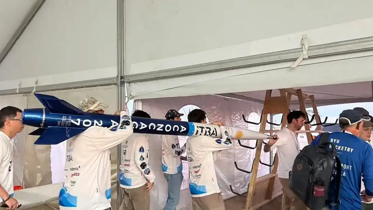 Un cohete supersónico creado por estudiantes argentinos quedó primero en una competencia mundial