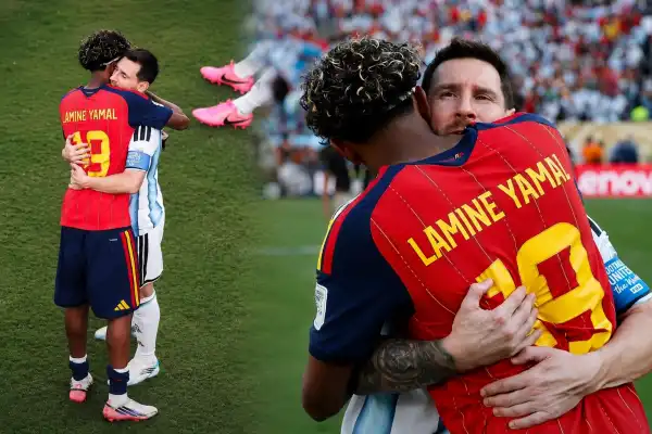 La imagen que conmovió al Mundial: el abrazo entre Messi y Lamine Yamal tras la final