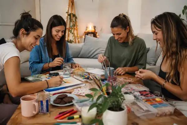 Juntada diferente por el Día del Amigo: cozzy activities, manualidades y juegos de chismes