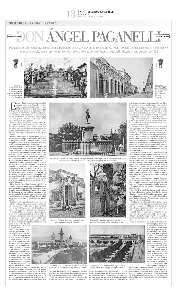 La página que publica hoy la edición papel de LA GACETA.