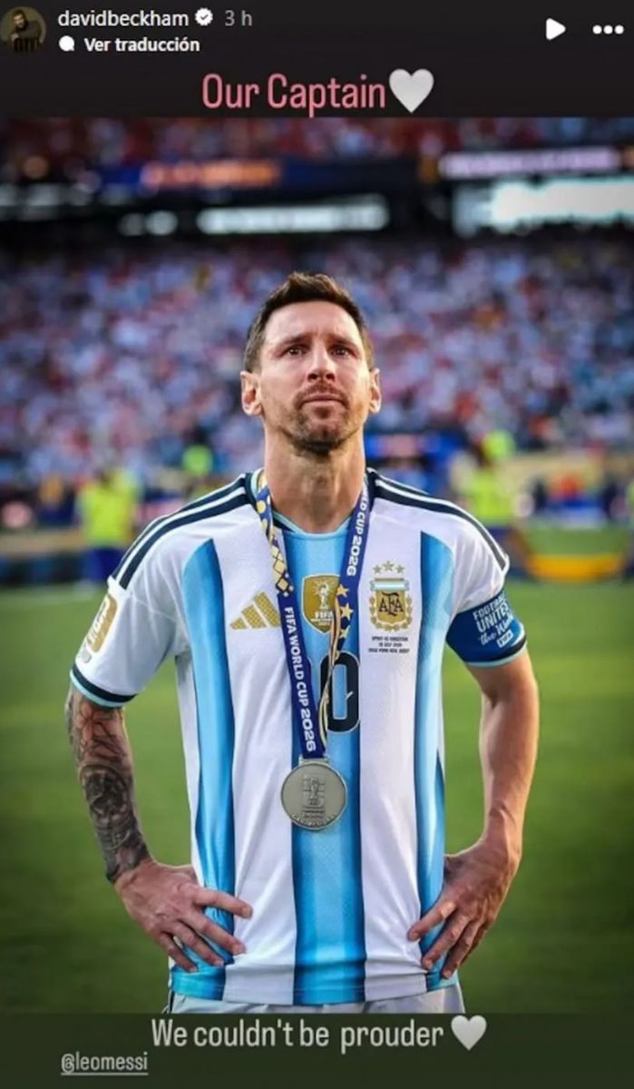 La publicación de Beckham