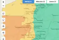 Rige la alerta por viento zonda el NOA: cuáles son las localidades afectadas en Tucumán