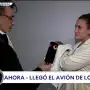 Camila Homs estuvo en Ezeiza, en la recibida a la Selección, intentando huir de las cámaras