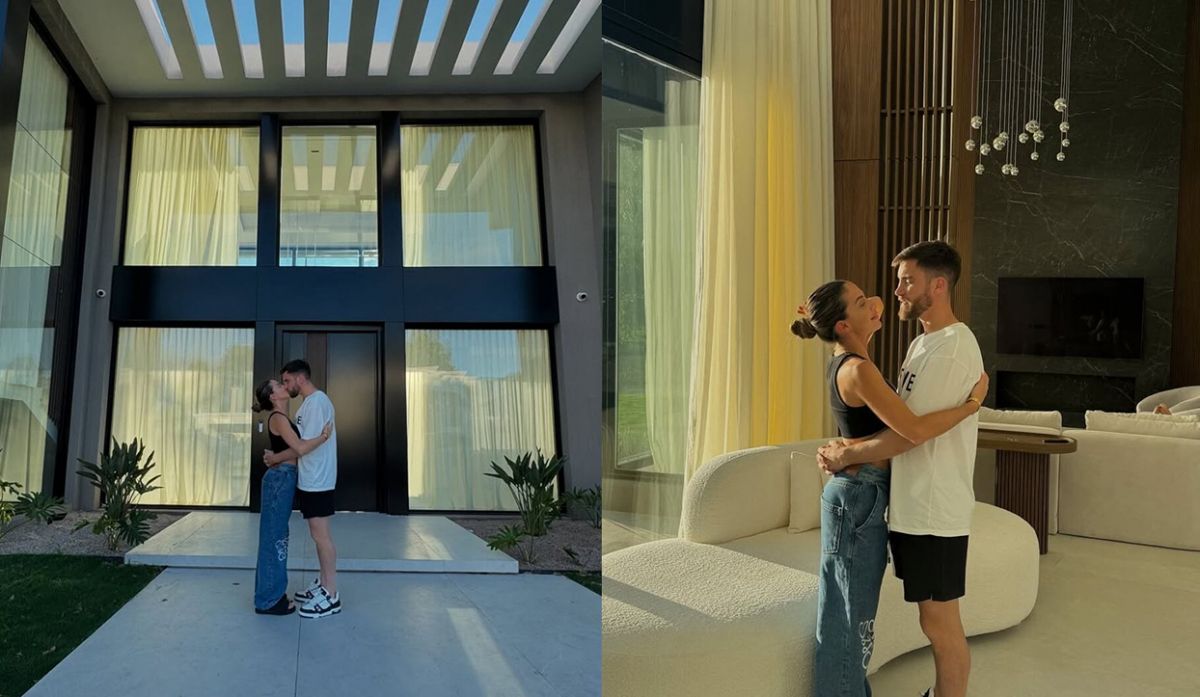 Mármol, madera y lujo sutil: la impactante casa en un barrio privado de Nicolás Tagliafico y Caro Calvagni