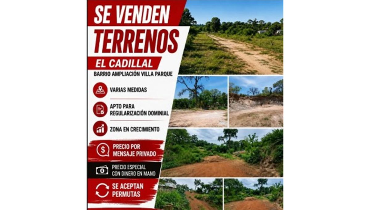 PUBLICIDAD. El anuncio de la venta de terrenos que permitió a la Fiscalía de Estado iniciar una investigación.