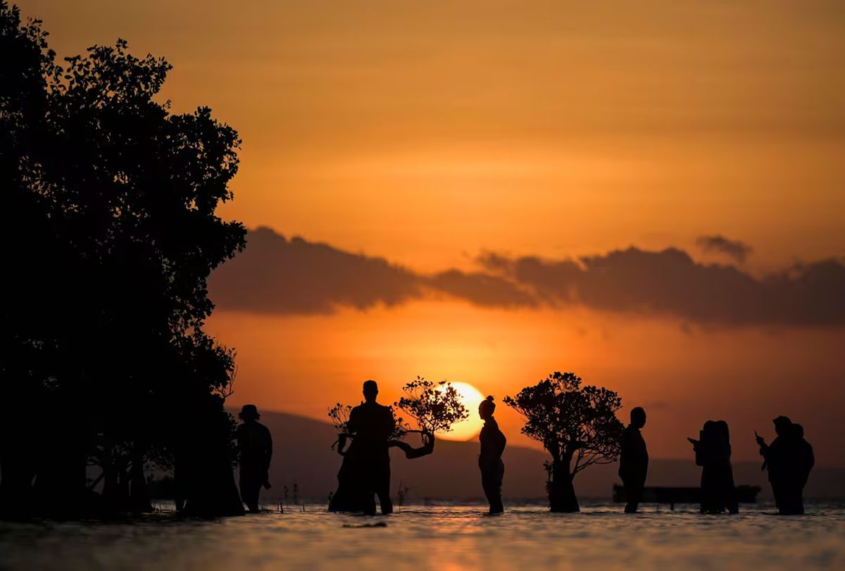 ATARDECER. El sol cae sobre Sumba, una isla donde la tradición todavía marca el destino de cientos de personas. / BAY ISMOYO/AFP