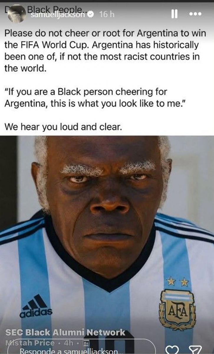 Samuel L. Jackson contra Argentina.