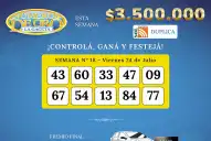 Los Números de Oro de LA GACETA del 24 de julio de 2026